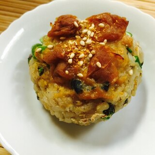 リメイク！梅さんま味噌焼きおにぎり